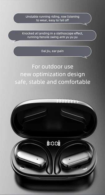 Беспроводные Bluetooth наушники для бега А520 с зарядным отсеком - Фото 6 Беспроводные Bluetooth наушники для бега А520 с зарядным отсеком - изображение 6