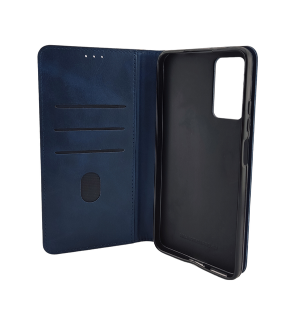 Чехол книжка Business Leather для Xiaomi Redmi Note 12 Pro 4G темно-синий - Фото 2 Чехол книжка Business Leather для Xiaomi Redmi Note 12 Pro 4G темно-синий - изображение 2