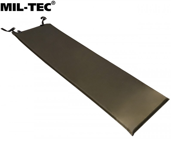 Каремат большой самонадувающийся Mil-Tec Oliv 185x50x3 см каремат 14420001 - изображение 2