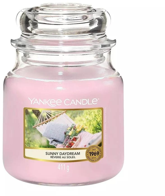 Świeca zapachowa Yankee Candle średni słój Sunny Daydream 411 g (5038581091297) - obraz 1