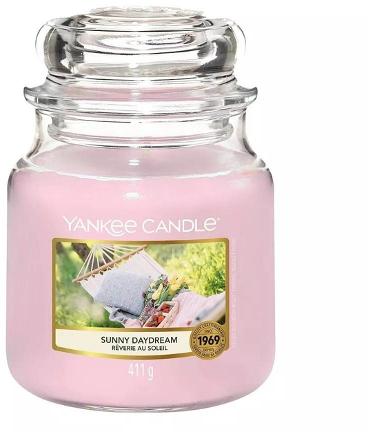 Ароматична свічка Yankee Candle середня банка Sunny Daydream 411 г (5038581091297) - зображення 1