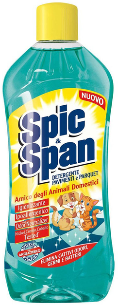 Рідина для миття підлоги Spic and Span Pavimenti дружелюбна для тварин 1000 мл (8008970040523) - зображення 1