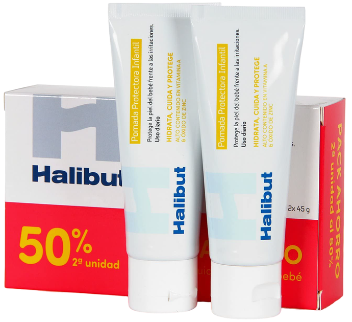 Maść ochronna przeciw otarciom Halibut DermoH Protective Ointment Two Pack 2 x 45 g (8470001859464) - obraz 1