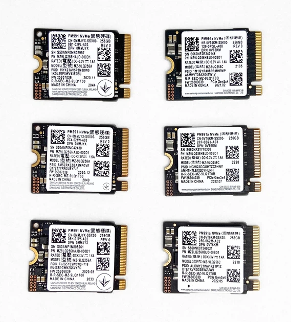 SSD Диск Samsung PM991a 256GB M.2 2230 NVMe PCIe Gen3 x4 (MZ
