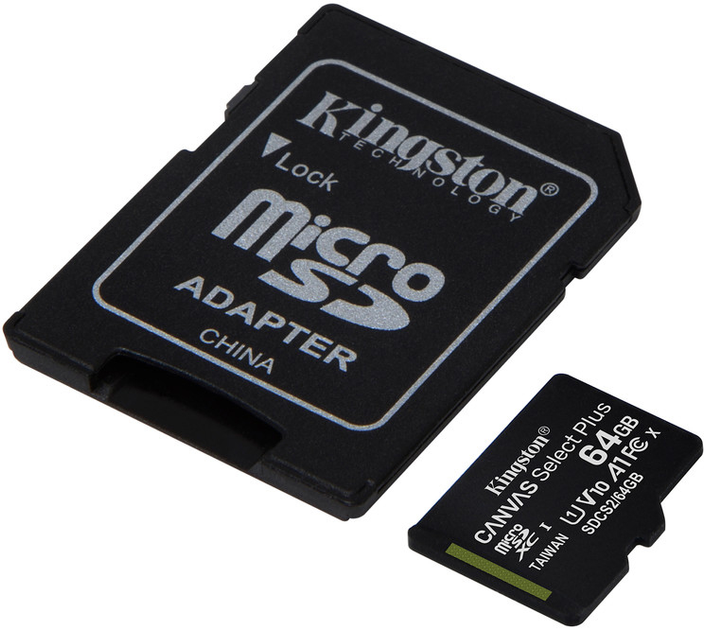 Karta pamięci Kingston microSDXC 2x64GB Canvas Select Plus Class 10 UHS-I U1 V10 A1 + SD-adapter (740617298994) - obraz 3