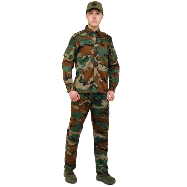 Костюм тактичний (сорочка та штані) Military Rangers ZK-SU1128 розмір: S Колір: Камуфляж Woodland - зображення 1