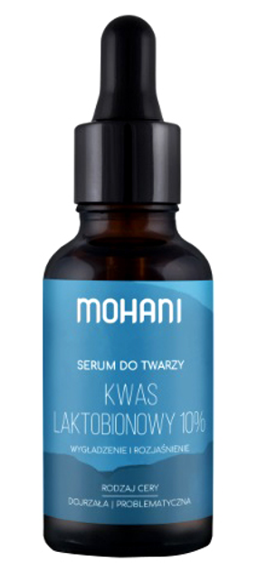 Serum do twarzy Mohani rozjaśniające z kwasem laktobionowym 10% 30 ml (5902802721136) - obraz 1