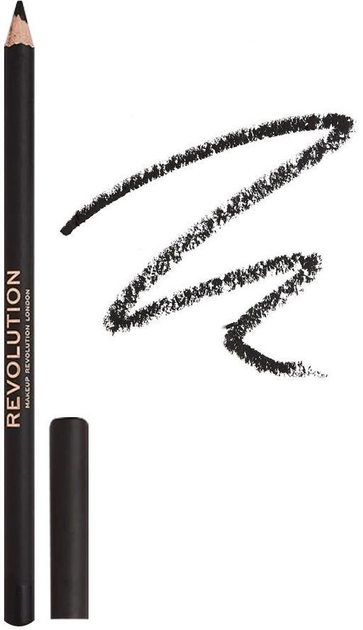 Олівець для очей Makeup Revolution Kohl Eyeliner Black 1.3 г (5057566187909) - зображення 1