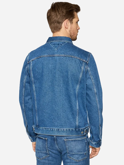 Kurtka jeansowa męska Tommy Hilfiger TRUCKER JKT RGD PORT 1C6 MW0MW18350 XXL Granatowa (8720114015289) - obraz 2