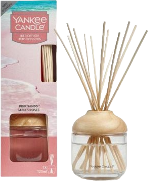 Ароматичні палички з дифузором Yankee Candle Reed Diffuser Pink Sands 120 мл (5038581079240) - зображення 1