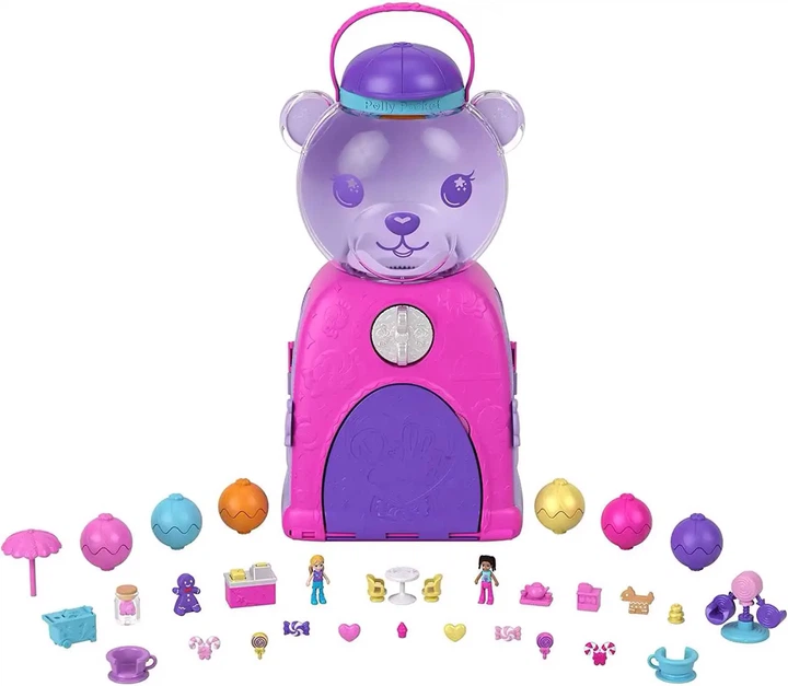 Zestaw do zabawy Mattel Polly Pocket Gumball Bear Playset (0194735091805) - Zdjęcie 4 Zestaw do zabawy Mattel Polly Pocket Gumball Bear Playset (0194735091805) - obraz 4