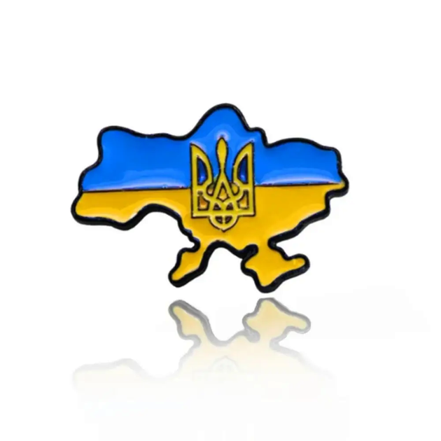 Значок Україна з Гербом - Фото 1 Значок Україна з Гербом - зображення 1