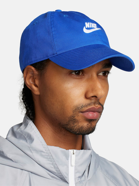 Кепка чоловіча Nike CLUB CAP CB SWSH FS FB5368-480 S/M Синя/Біла ...