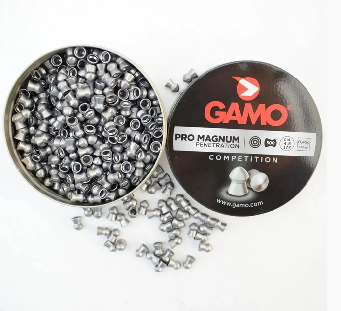 Пули GAMO Pro Magnum 500 шт. кал. 4.5, 0.49 гр. - изображение 1