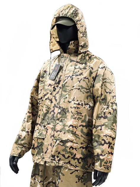 Протидощовий комплект MFH куртка+штани дощовий костюм - Operation-Camo мультикам L - зображення 2