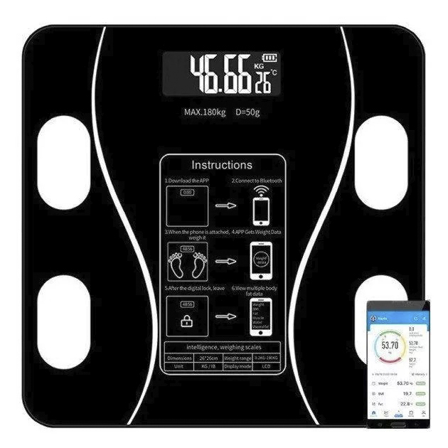 Умные весы для фитнеса с подключением Bluetooth до 180 кг SmartFit A-8003 (kt-0061) - изображение 1