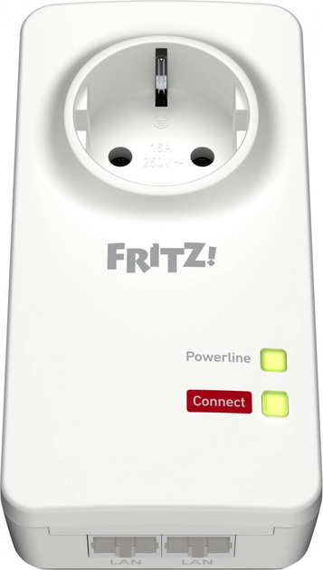 Адаптер AVM FRITZ! Powerline 1220E - Bridge - GigE HomePlug AV (HPAV) 2.0 IEEE 1901 (20002736) - зображення 2