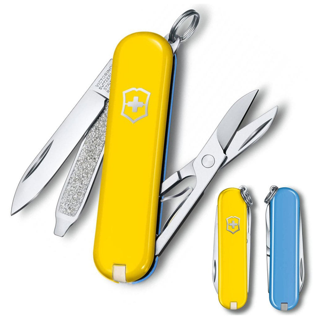 Ніж Victorinox Classic SD Ukraine Жовто-блакитний (0.6223.8G.28) - зображення 2