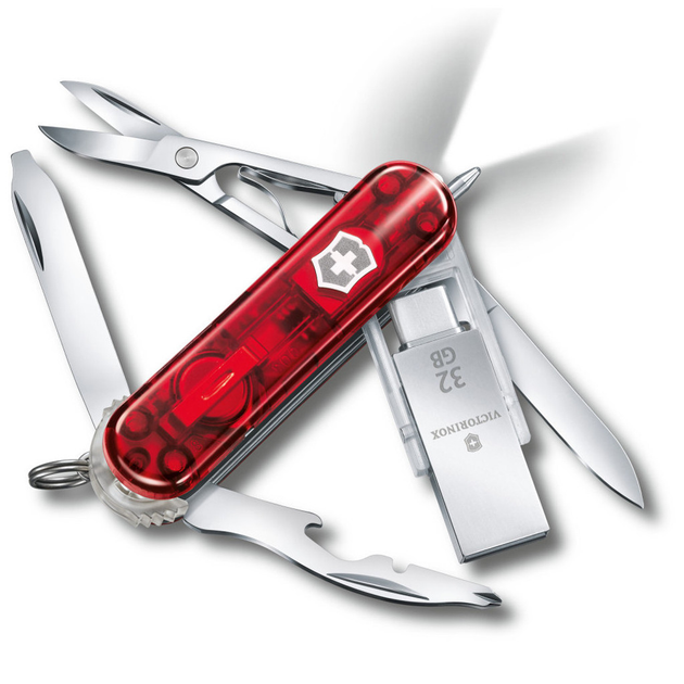 Ніж Victorinox Midnite ManagerWork 58 мм LED/USB 3.0/3.1 32 Gb (4.6336.TG32) - зображення 1