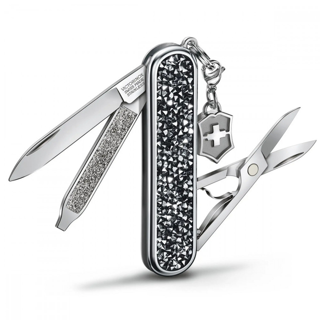 Нож Victorinox Classic SD Brilliant Crystal + брелок-лого (0.6221.35) - изображение 2