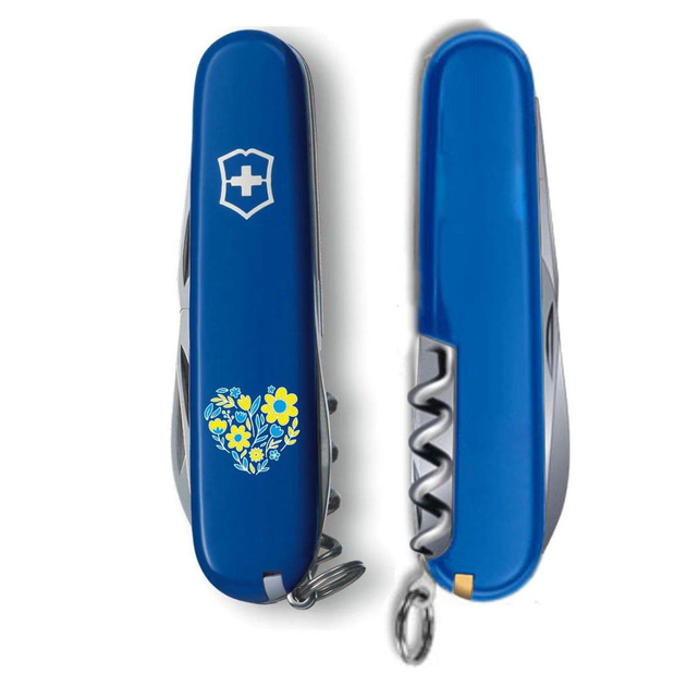 Нож Victorinox Spartan Ukraine 91 мм Квіткове серце (1.3603.2_T1246u) - изображение 2