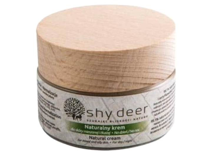 Krem Shy Deer Natural Cream naturalny do skóry mieszanej i tłustej 50 ml (5900168929005) - obraz 1