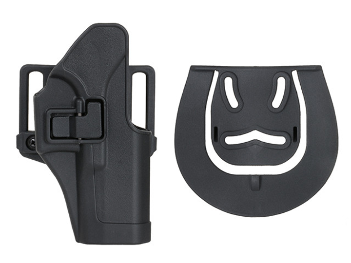 Кобура для пистолета с быстрым доступом и фиксатором для серии Glock - Black [CS] (для страйкбола) - изображение 1