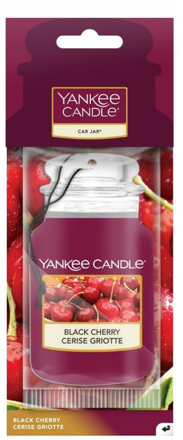 Zapach samochodowy Yankee Candle Car Jar Black Cherry 1 szt (5038580069648) - obraz 1