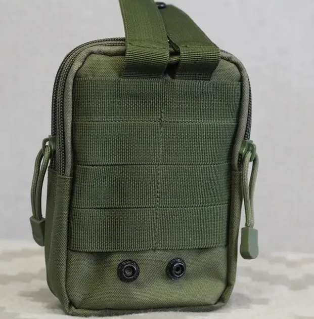 Тактическая сумка на пояс, подсумок, органайзер Олива D3-PRM-1 - изображение 2