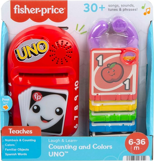 Zabawka edukacyjna Mattel Fisher-Price My First Bilingual Uno (FR, EN) (0194735061389) - obraz 1