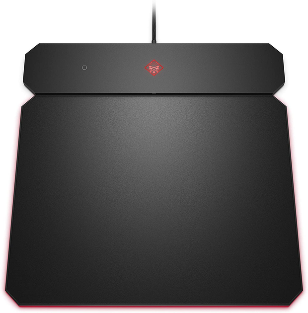 Ігрова поверхня Innovation HP Omen Outpost Gaming Mousepad Qi Wireless-Charging RGB (6CM14AA) - зображення 1