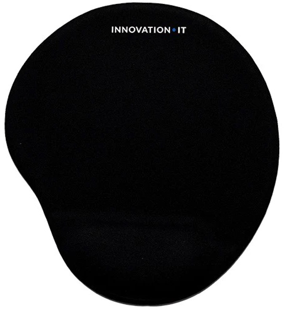 Килимок для миші з подушкою під зап'ястя Innovation IT GEL Mouse Pad Black (120839-IIT) - зображення 1