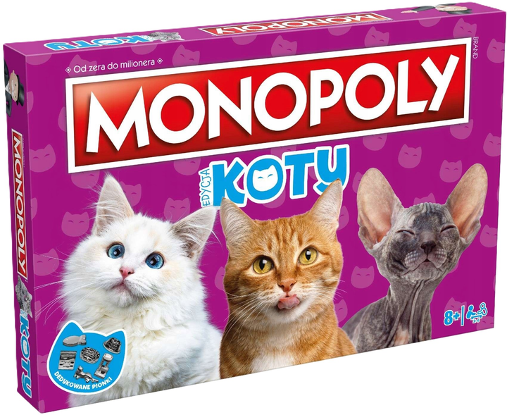 Настільна гра Winning Moves Monopoly: Кішки (5036905051248) - зображення 1