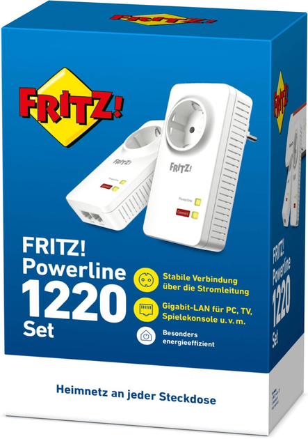 Комплект AVM FRITZ!Powerline 1220E 1200 (20002737) - зображення 4