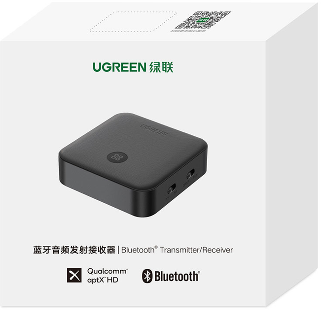 Приймач-транслятор Ugreen Bluetooth CM144 Aptx HD 5.0 (6957303871582) - зображення 3