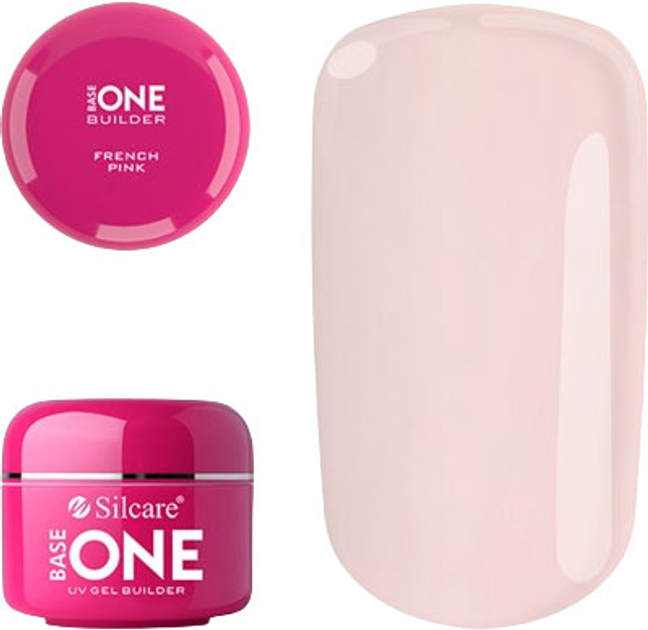 Żel budujący do paznokci Silcare Gel Base One French Pink 15 g (5902560554236) - obraz 1