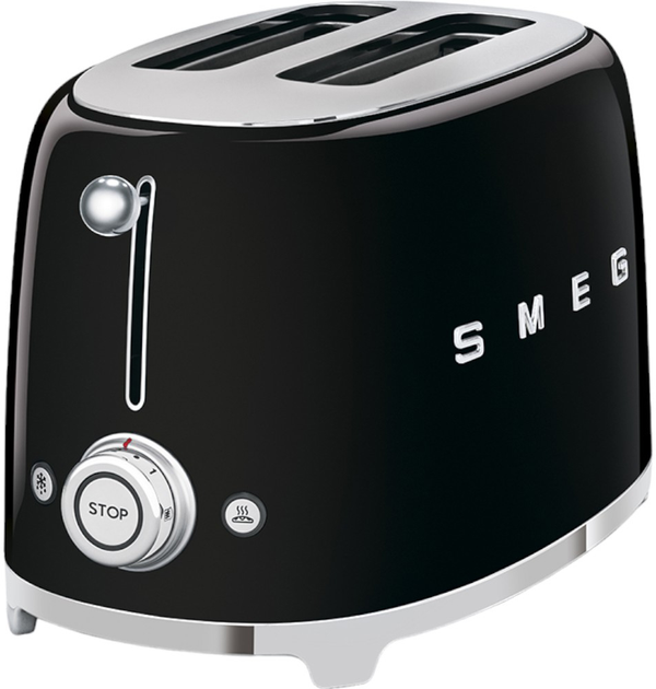 Toster Smeg 50' Style Black TSF01BLEU (8017709187002) - obraz 2