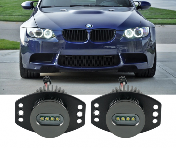 Ангельские глазки Led Marker для BMW E90 E91 до рест. Белые Лед маркер 2х20Вт - изображение 2