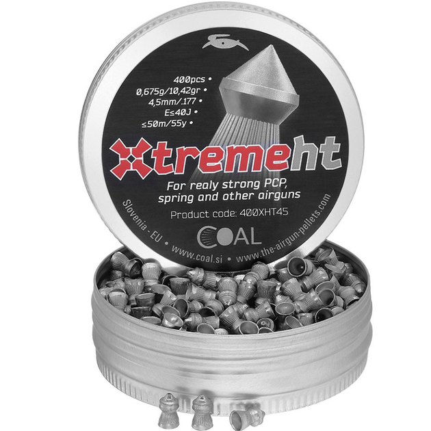 Кулі пневматичні Coal Xtreme HT 4.5 мм. Вага - 0.675 г. 400 шт/уп - зображення 1