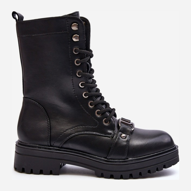 Жіночі черевики високі Belluxe 40 Чорні (5905677026375) - зображення 1