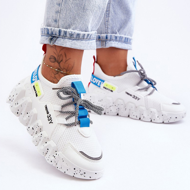 Sneakersy damskie Evolution 40 Białe (5905677436730) - obraz 3