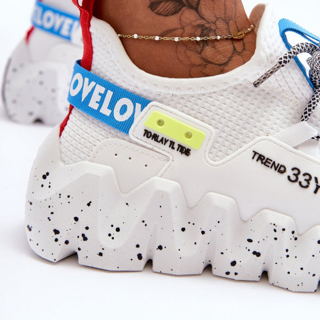 Sneakersy damskie Evolution 40 Białe (5905677436730) - obraz 6