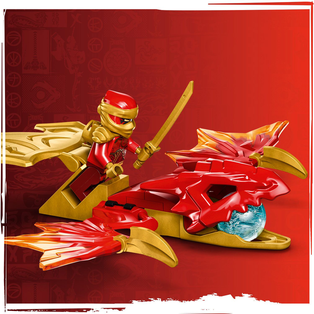 Конструктор LEGO NINJAGO Атака повсталого дракона Кая 24 деталей (71801) - зображення 7