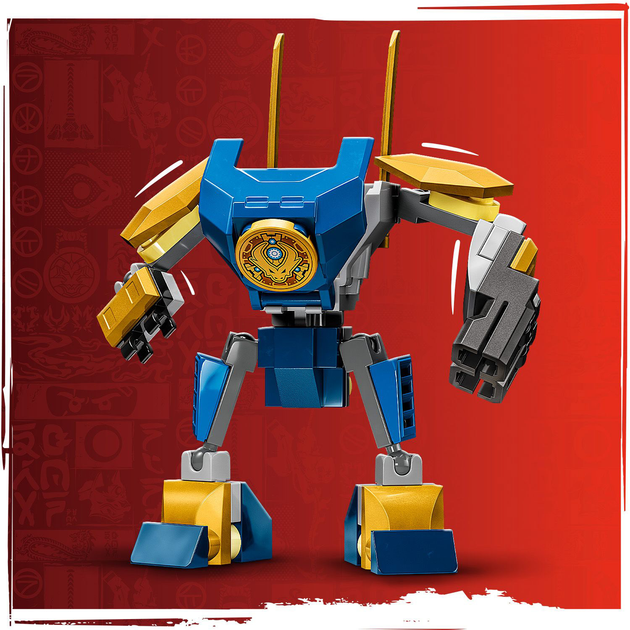 Конструктор LEGO NINJAGO Бойовий набір робота Джея 78 деталей (71805) - зображення 6