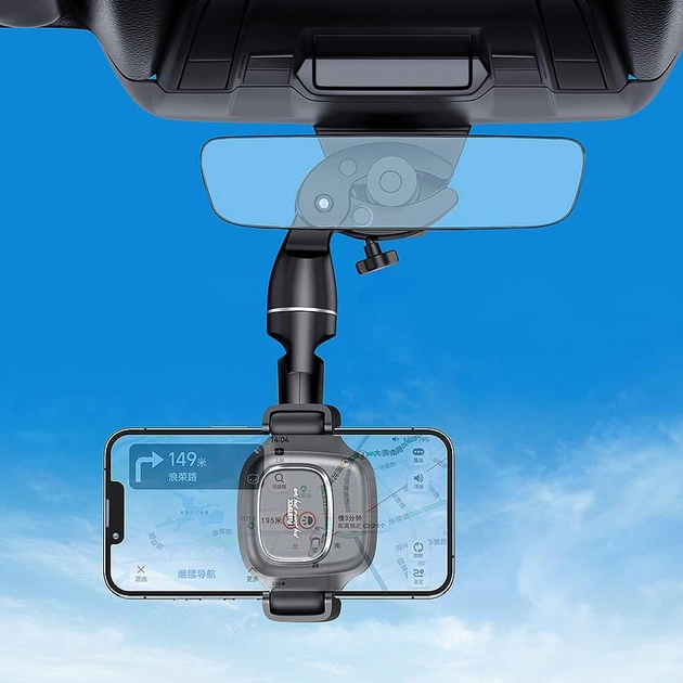 Автомобільний тримач Remax RM-C67 Adjustable чорний - Фото 2 Автомобільний тримач Remax RM-C67 Adjustable чорний - изображение 2
