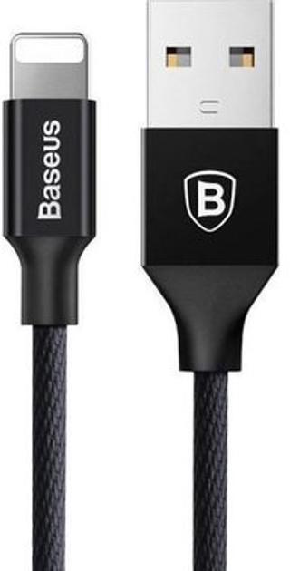 Kabel Baseus Yiven Cable for Lightning 1.2 m Black (CALYW-01) - obraz 2