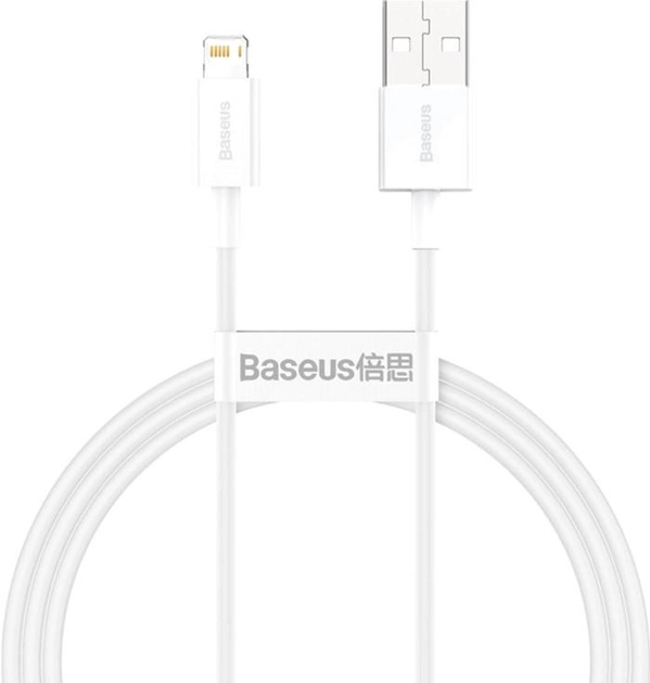 Kabel Baseus Superior Series Fast Charging Data Cable USB to iP 2.4 A 1.5 m White (CALYS-B02) - obraz 1