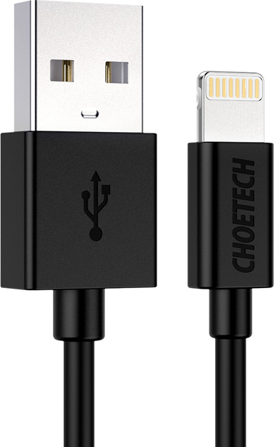 Кабель Choetech IP0026-BK USB 2.0 MFi, 1.2 м (IP0026 BK) - зображення 1