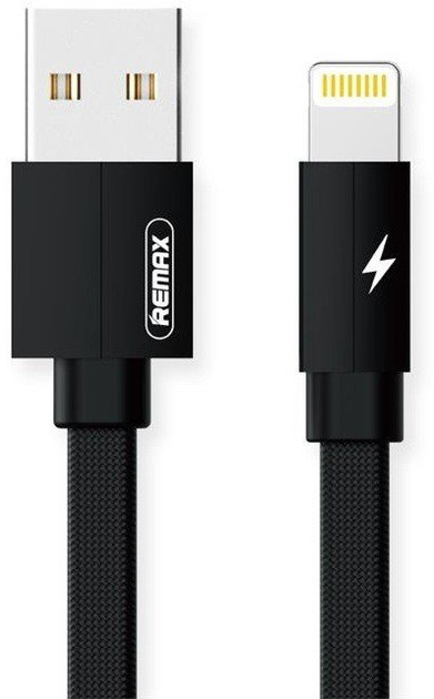 Kabel Remax Kerolla Lightning Data/Charge 2 m Black (RC-094i 2M black) - obraz 1