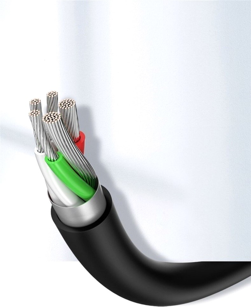 Kabel Ugreen US287 USB 2.0 to USB Type-C Cable Nickel Plating 3 A 3 m Black (6957303868261) - obraz 8